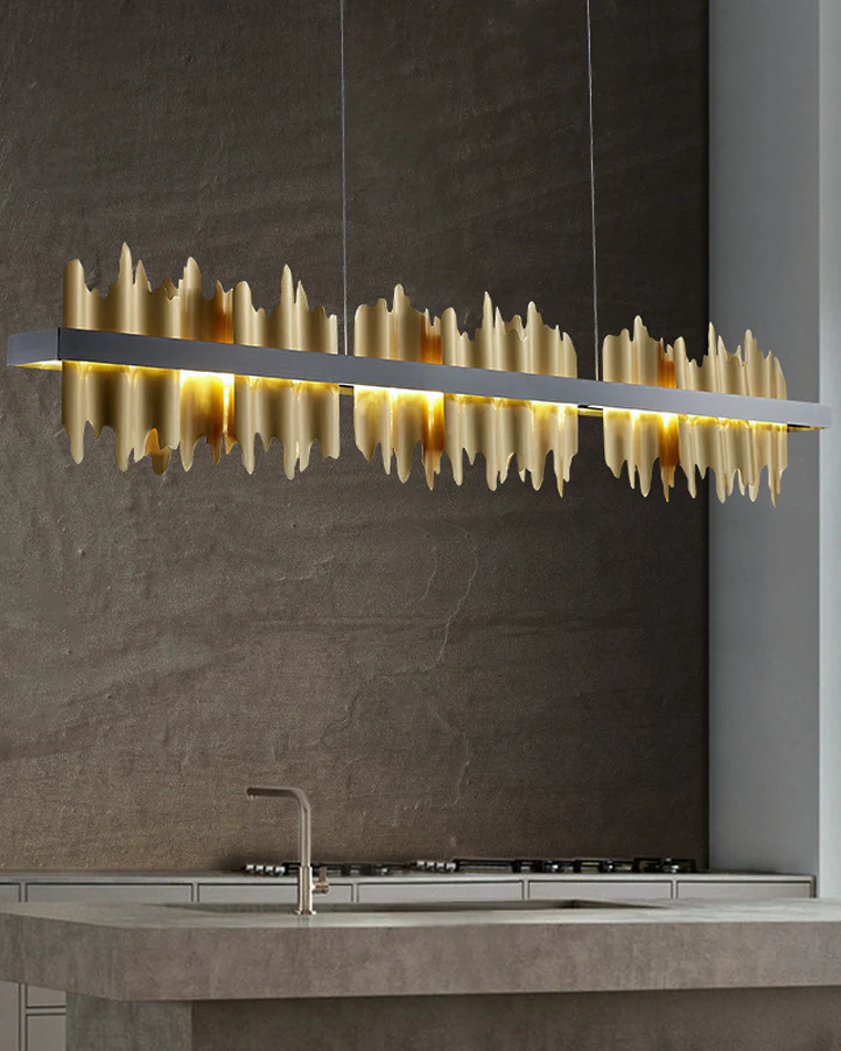 WOMO Iceberg Black Gold Linear Chandelier-WM2184 - Image 5