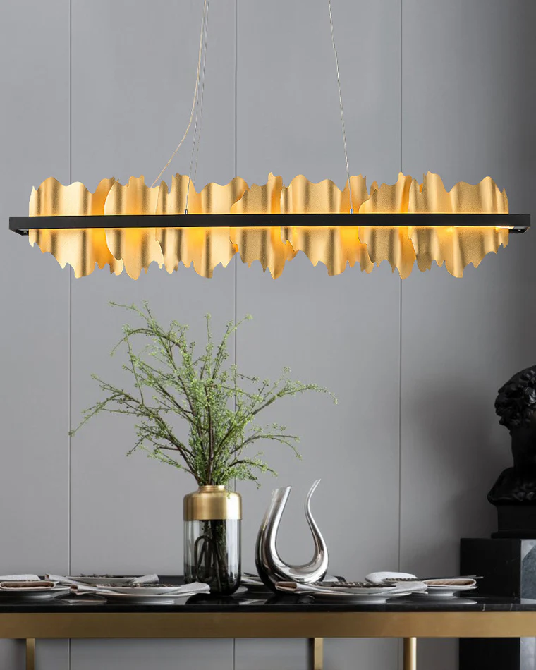 WOMO Iceberg Black Gold Linear Chandelier-WM2184 - Image 9