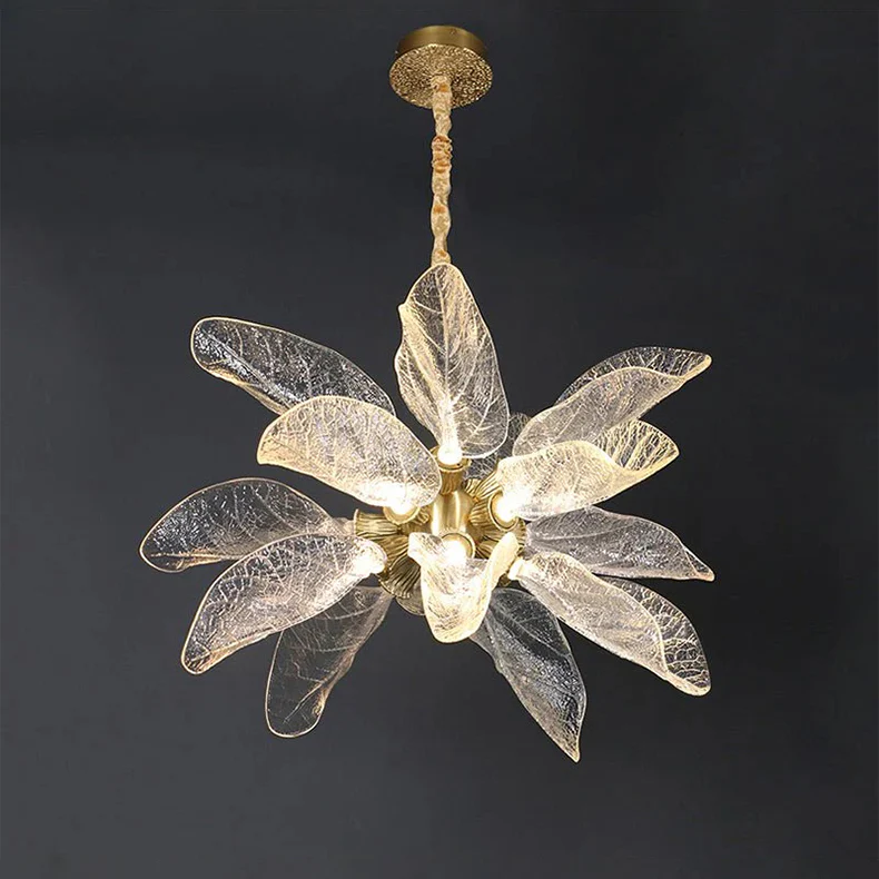 WOMO Luxury Crystal Leaf Chandelier-WM3010 - Image 15