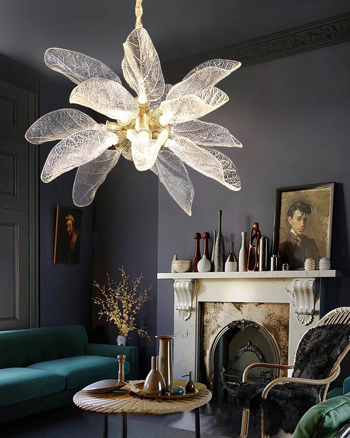 WOMO Luxury Crystal Leaf Chandelier-WM3010 - Image 6