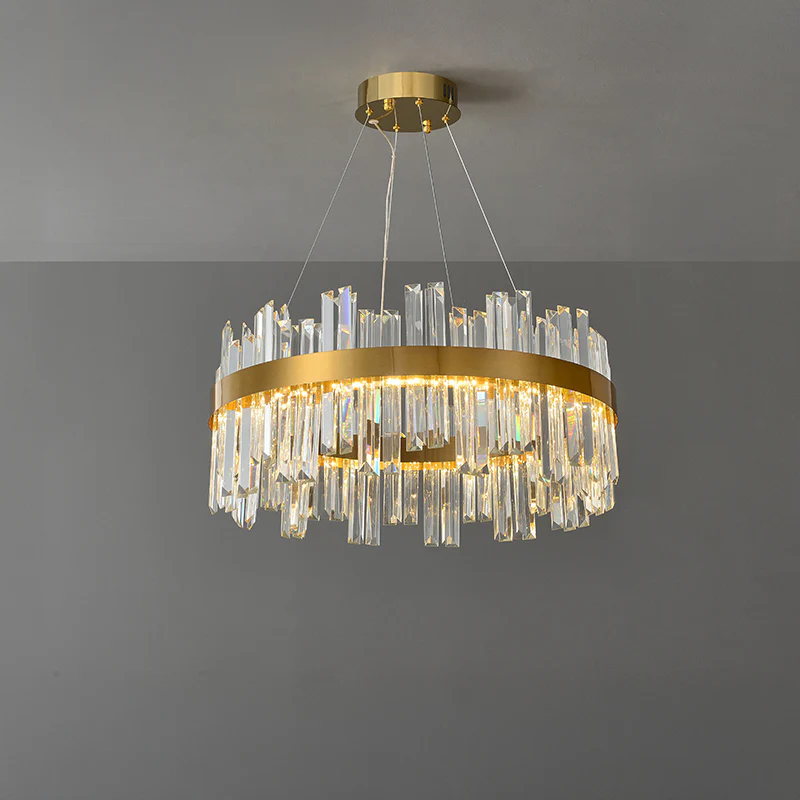 WOMO Luxury LED Gold Plated Crystal Chandelier-WM2531 - Image 10