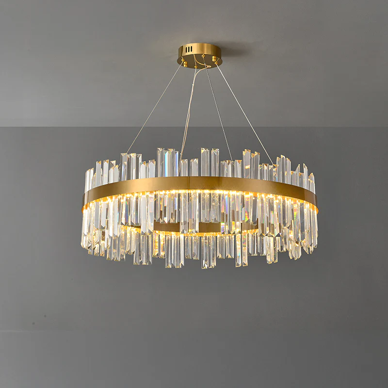 WOMO Luxury LED Gold Plated Crystal Chandelier-WM2531 - Image 12