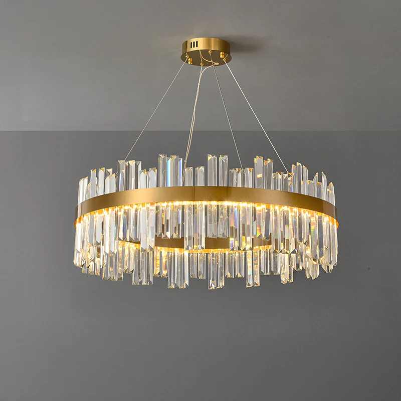WOMO Luxury LED Gold Plated Crystal Chandelier-WM2531 - Image 14