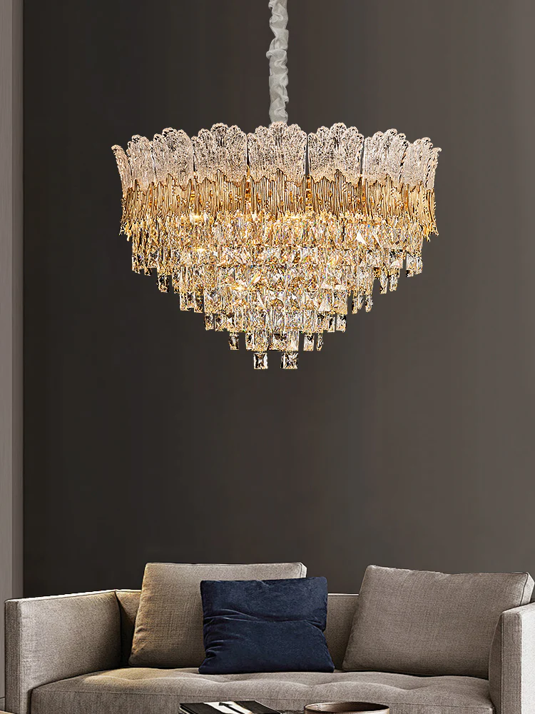 WOMO Luxury Round/Oval Crystal Chandelier-WM3031 - Image 5
