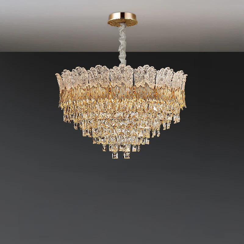 WOMO Luxury Round/Oval Crystal Chandelier-WM3031 - Image 8