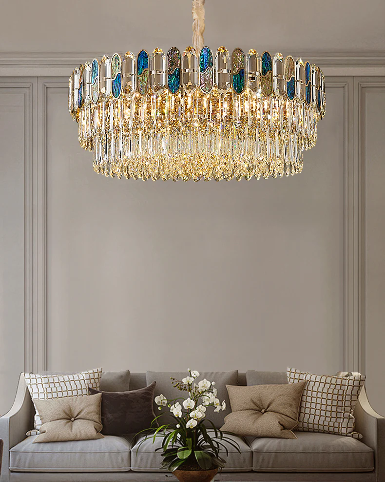 WOMO Luxury Shell Crystal Chandelier-WM3027 - Image 2