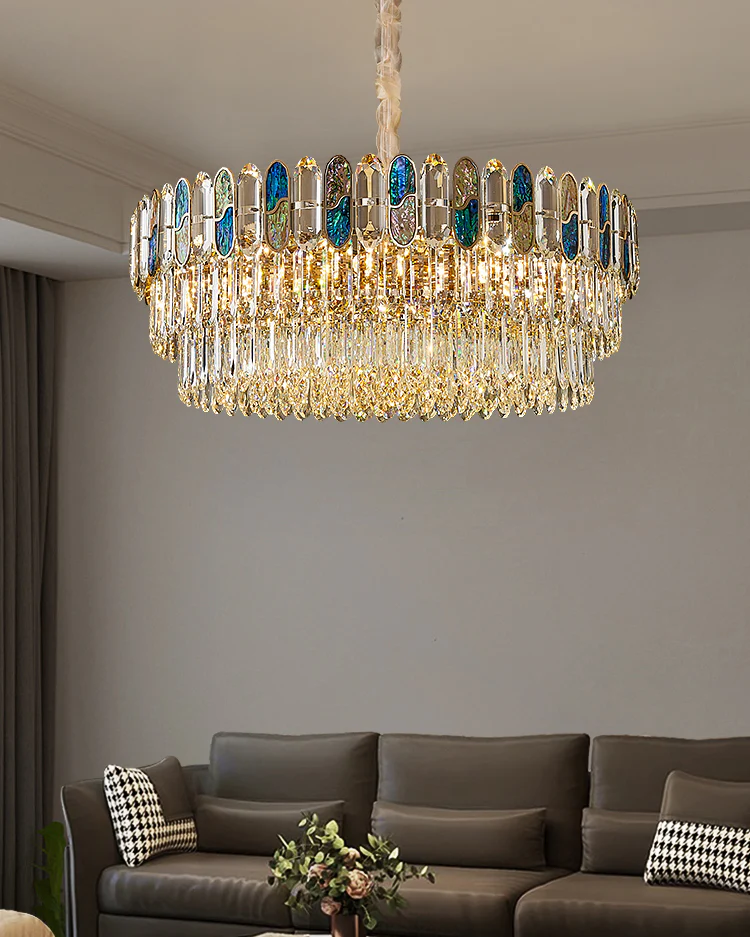WOMO Luxury Shell Crystal Chandelier-WM3027 - Image 5