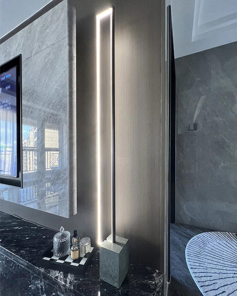 WOMO Rectangular LED Marble Floor Lamp-WM7039 - Image 6