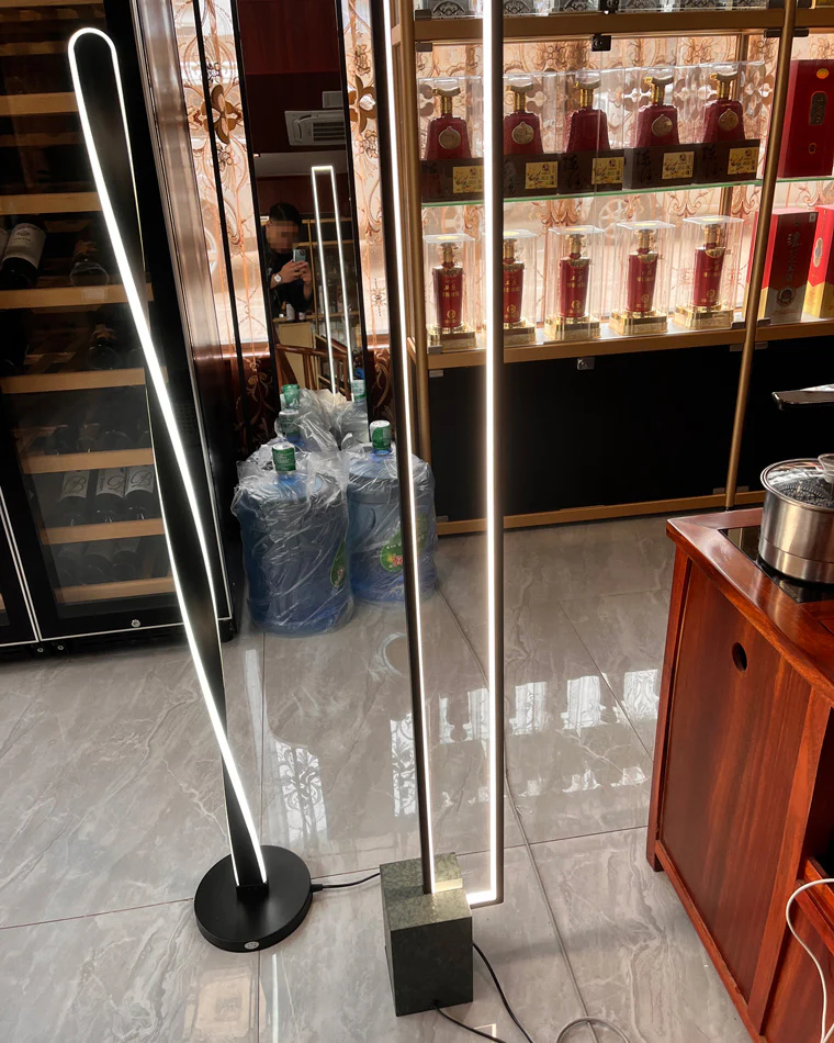 WOMO Rectangular LED Marble Floor Lamp-WM7039 - Image 8