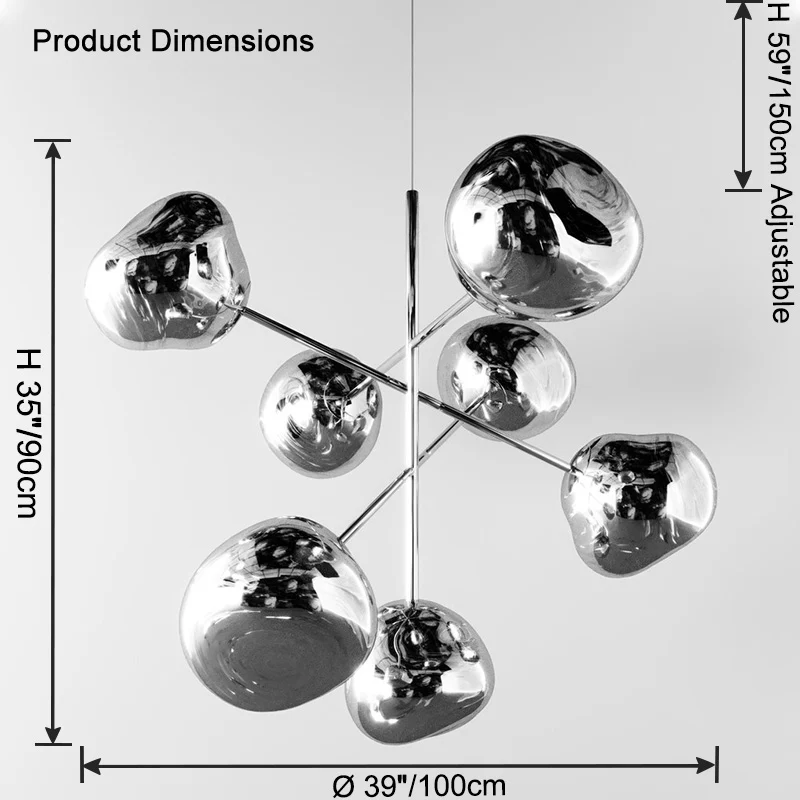 WOMO Melt Sputnik Globe Chandelier-WM2694 - Image 13
