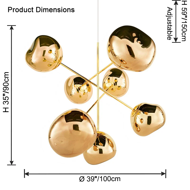 WOMO Melt Sputnik Globe Chandelier-WM2694 - Image 7