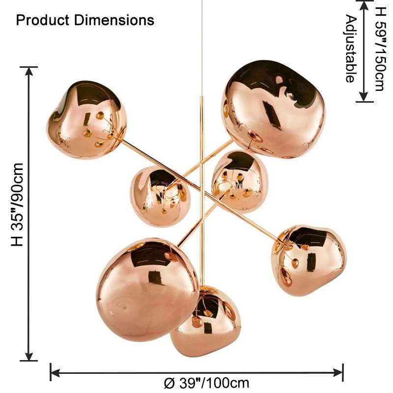 WOMO Melt Sputnik Globe Chandelier-WM2694 - Image 9
