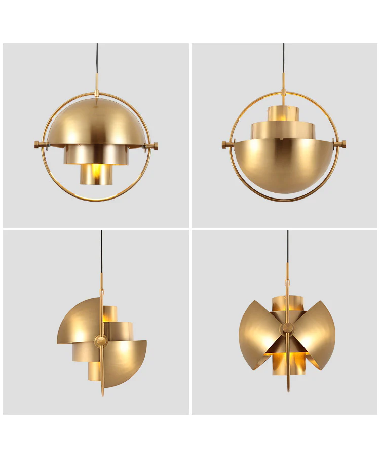WOMO Adjustable Metal Globe Pendant Light-WM2564 - Image 14