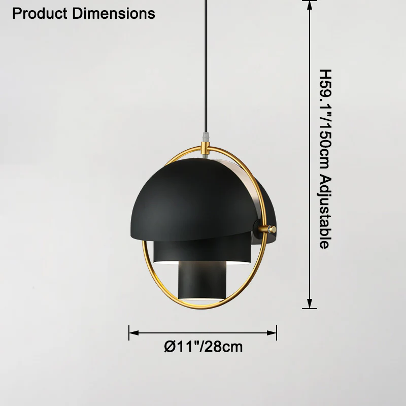 WOMO Adjustable Metal Globe Pendant Light-WM2564 - Image 18