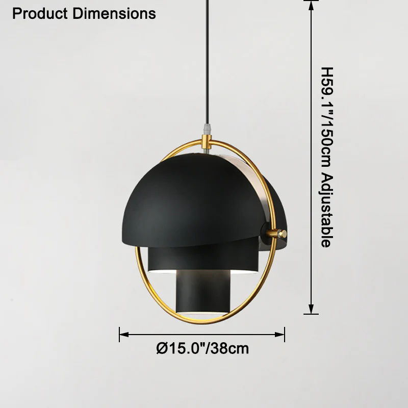 WOMO Adjustable Metal Globe Pendant Light-WM2564 - Image 20
