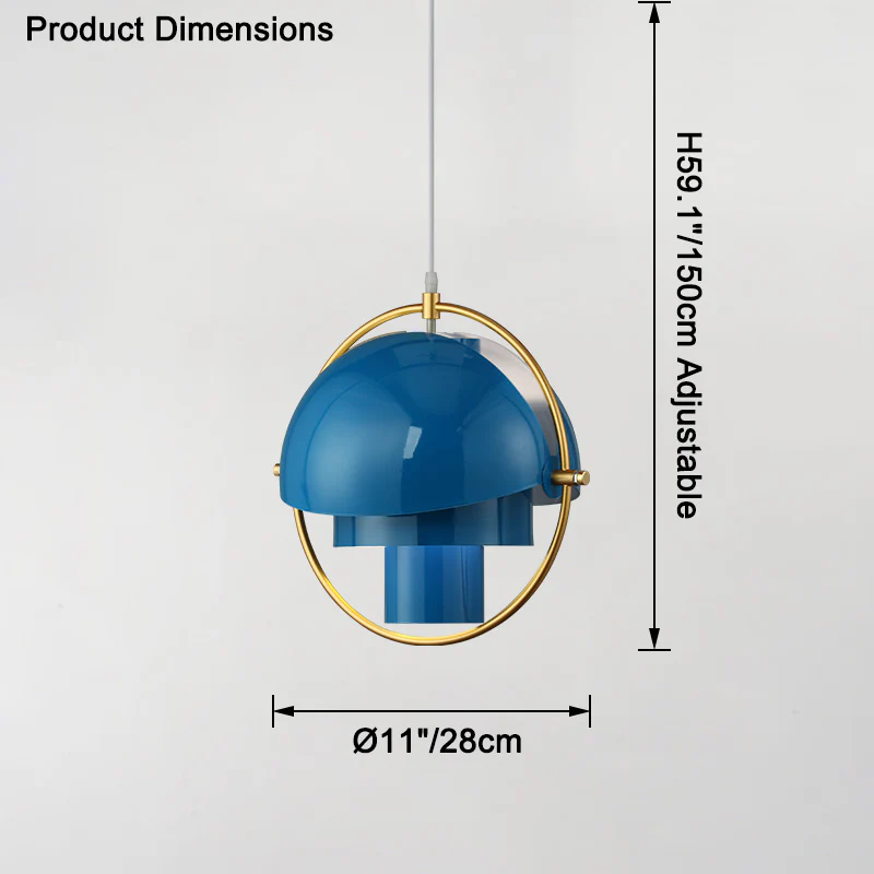 WOMO Adjustable Metal Globe Pendant Light-WM2564 - Image 22