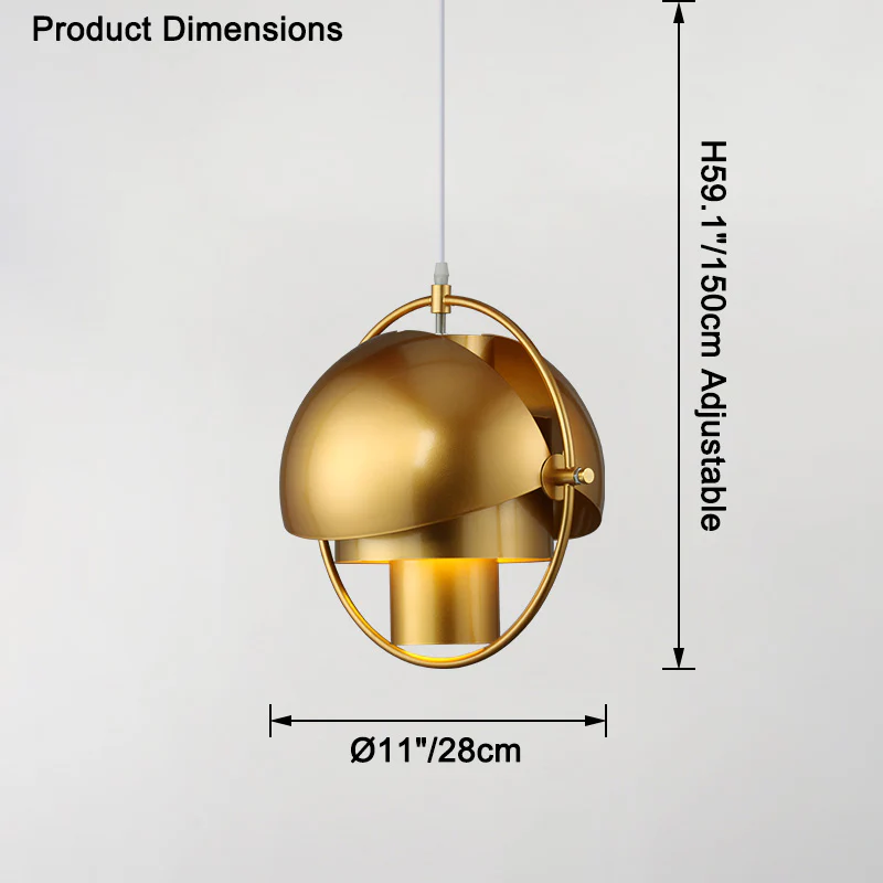 WOMO Adjustable Metal Globe Pendant Light-WM2564 - Image 26