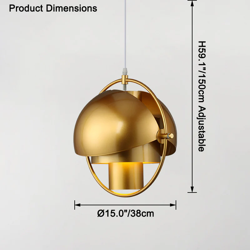 WOMO Adjustable Metal Globe Pendant Light-WM2564 - Image 28