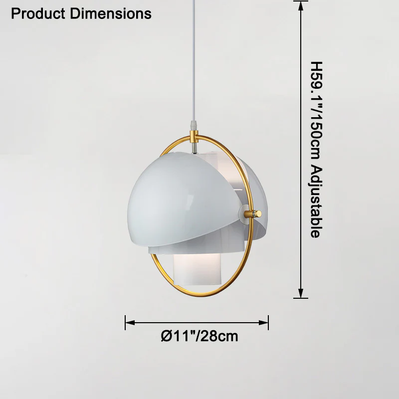 WOMO Adjustable Metal Globe Pendant Light-WM2564 - Image 30