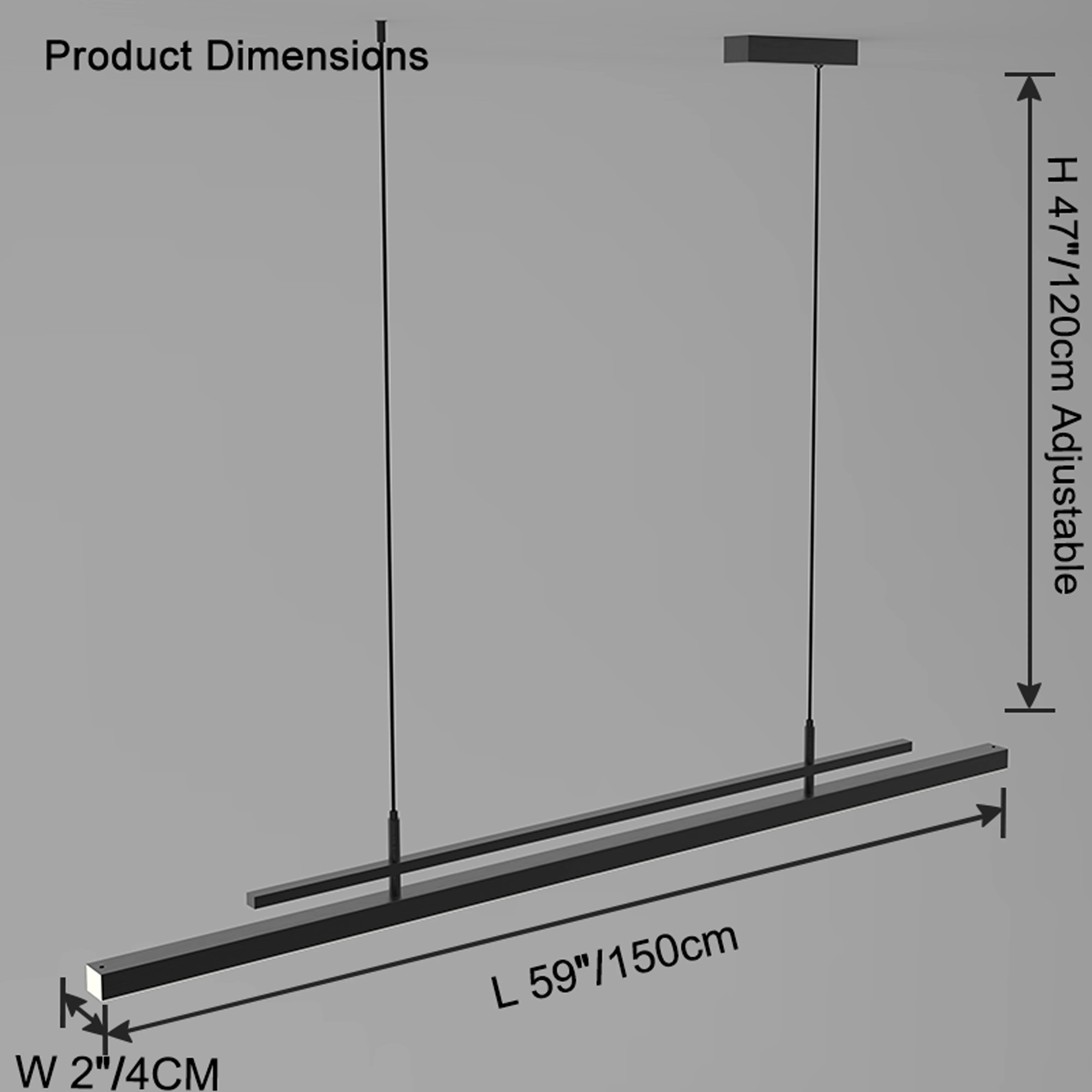 WOMO Linear Metal Chandelier -WM2780 - Image 21