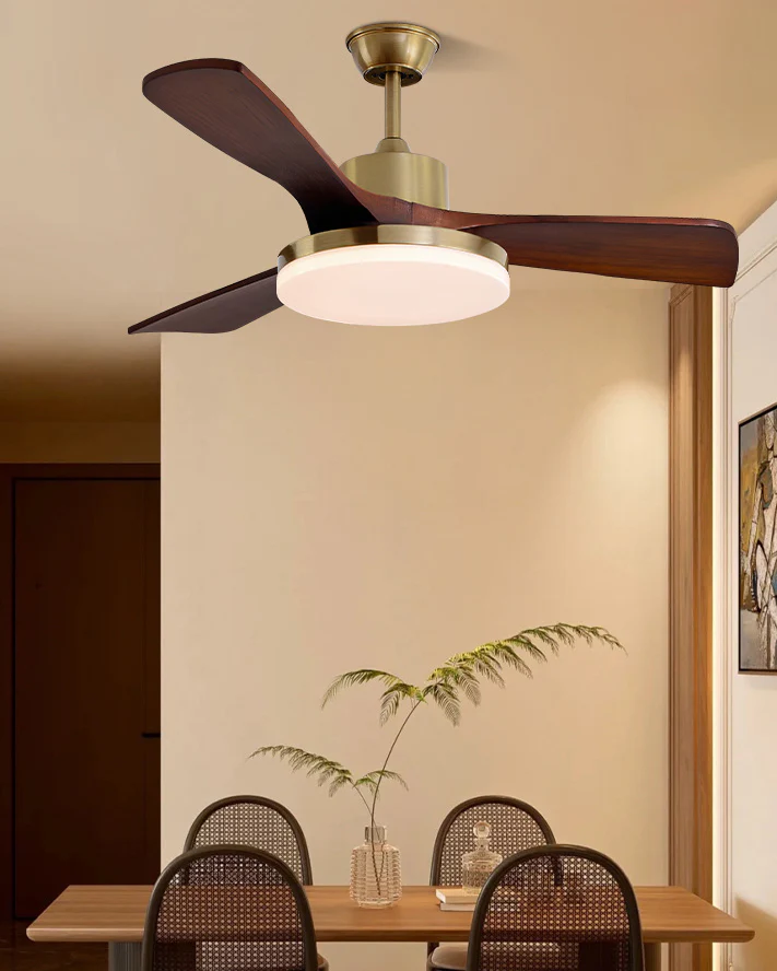 WOMO Mid Century Modern Ceiling Fan Lamp - WM5279 - Image 11