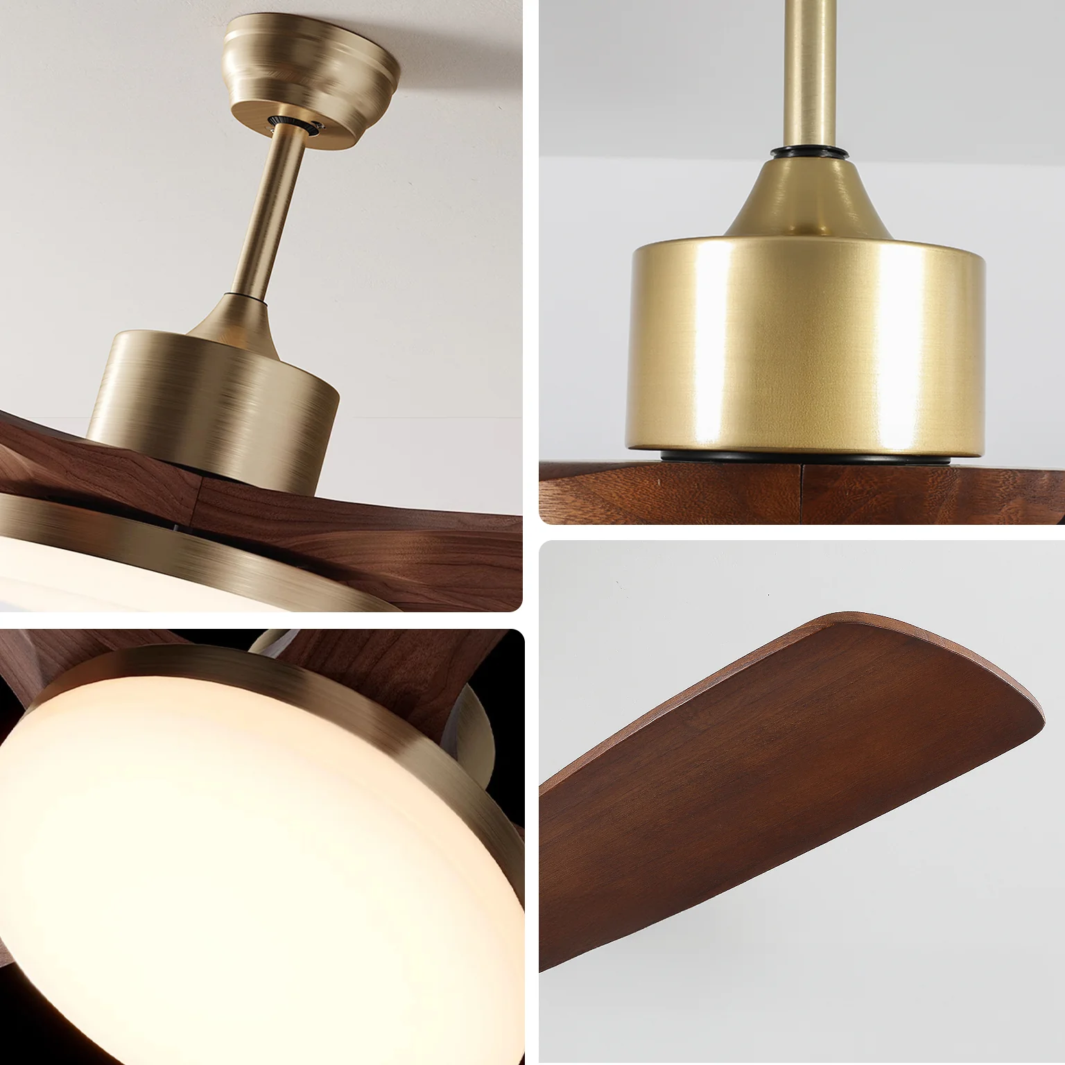 WOMO Mid Century Modern Ceiling Fan Lamp - WM5279 - Image 17