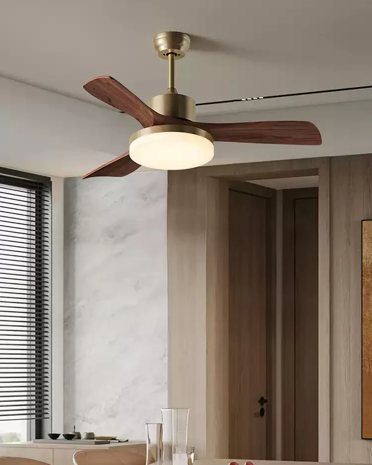 WOMO Mid Century Modern Ceiling Fan Lamp - WM5279 - Image 2