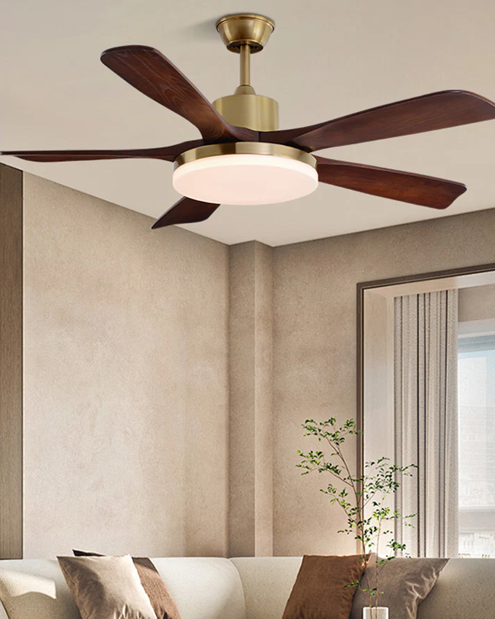 WOMO Mid Century Modern Ceiling Fan Lamp - WM5279 - Image 3