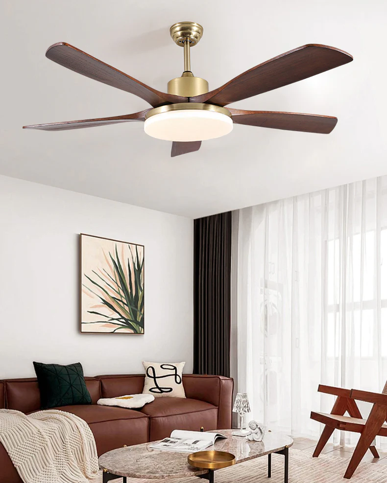 WOMO Mid Century Modern Ceiling Fan Lamp - WM5279 - Image 6