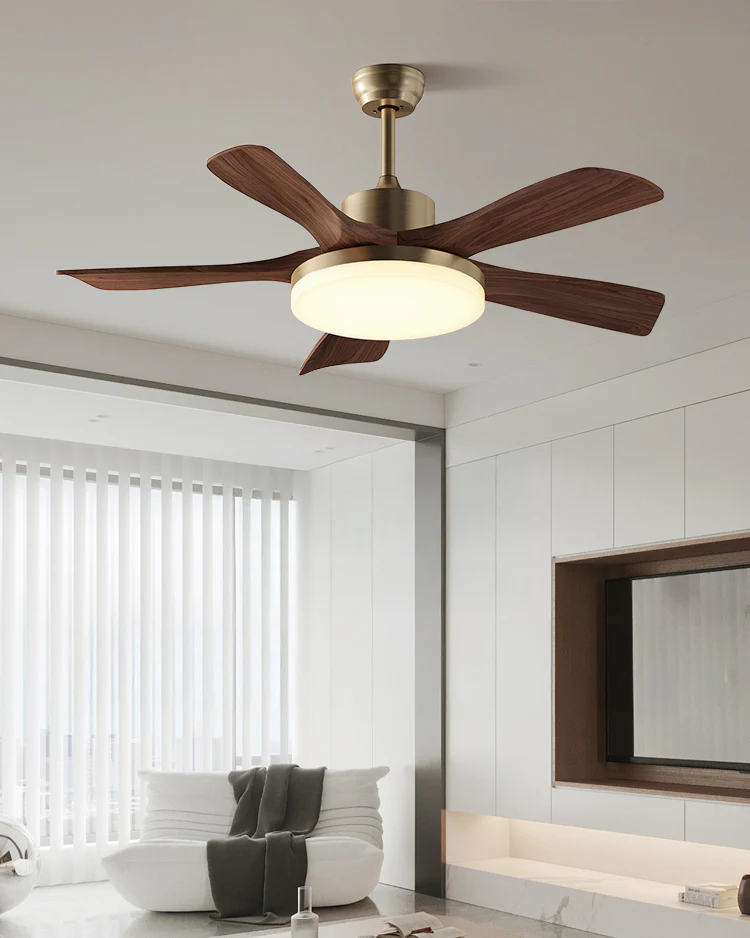 WOMO Mid Century Modern Ceiling Fan Lamp - WM5279 - Image 9