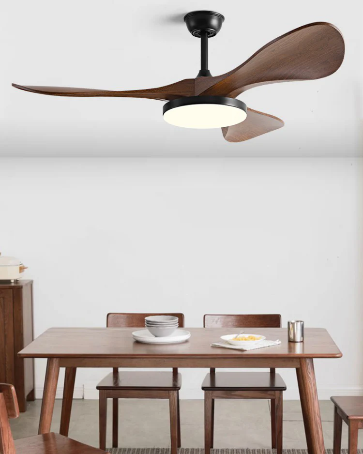 WOMO Mid Century Modern Ceiling Fan Lamp - WM5173 - Image 3