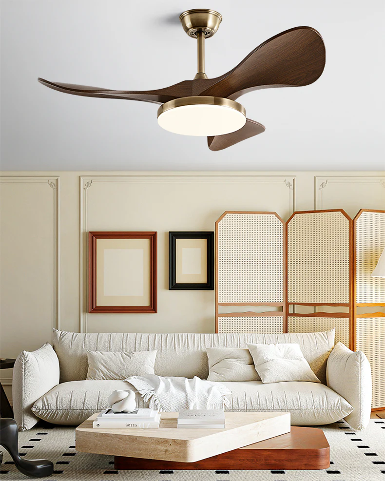 WOMO Mid Century Modern Ceiling Fan Lamp - WM5173 - Image 8