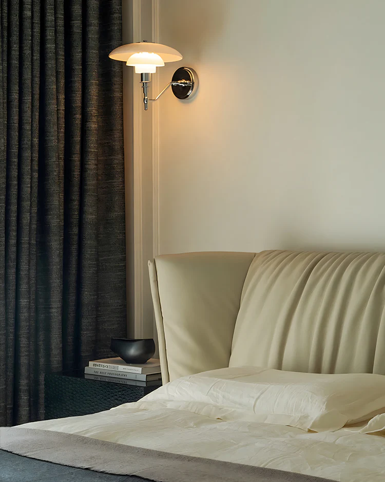 WOMO Milk Glass Mid Century Modern Wall Sconce-WM6122 - Image 3