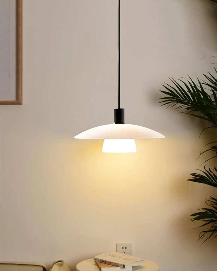 WOMO Milk Glass Shaded Pendant Light-WM2678 - Image 8