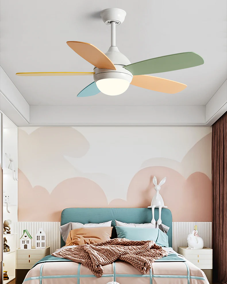 WOMO Modern 5 Blade Ceiling Fan Lamp - WM5247 - Image 2