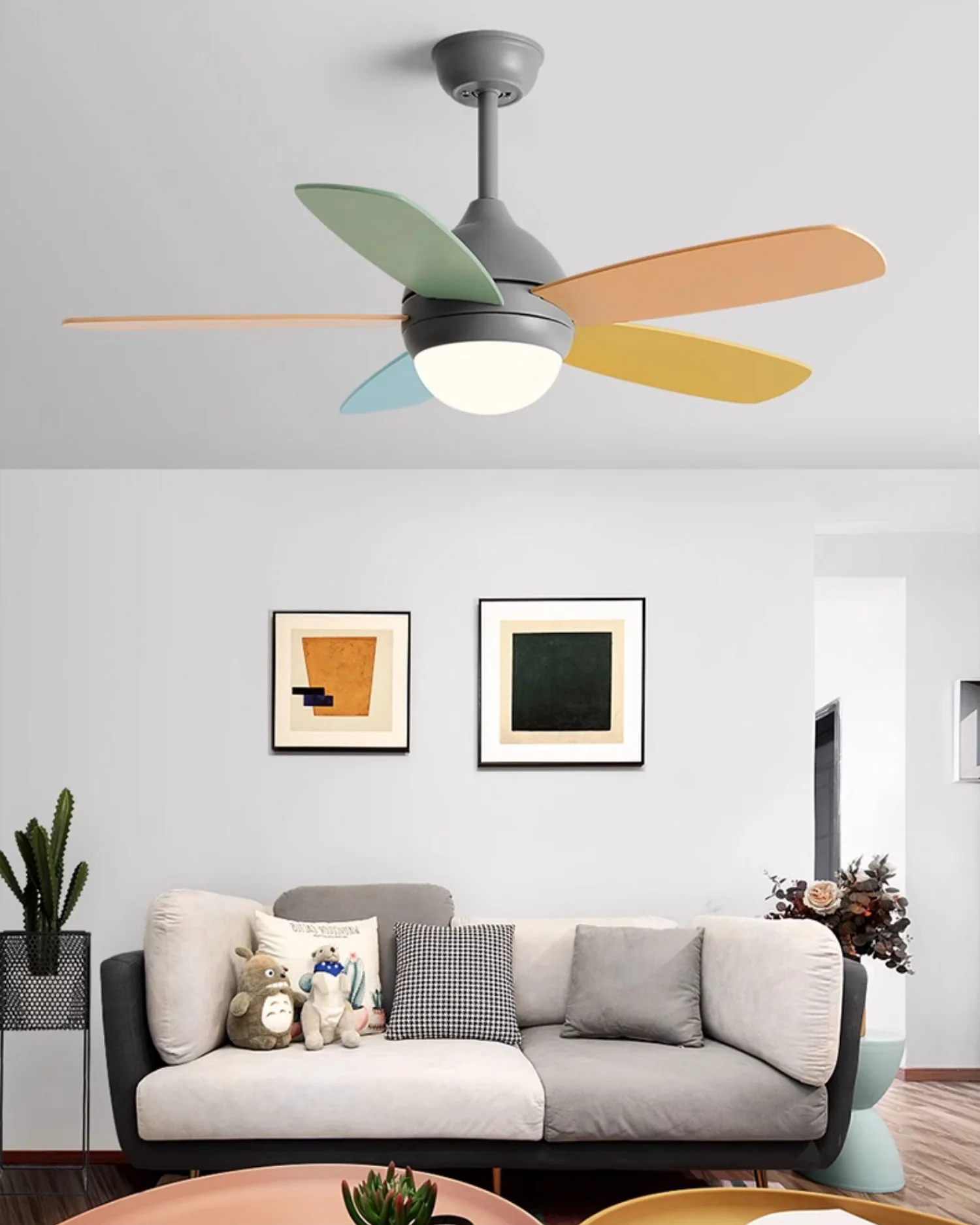 WOMO Modern 5 Blade Ceiling Fan Lamp - WM5247 - Image 22