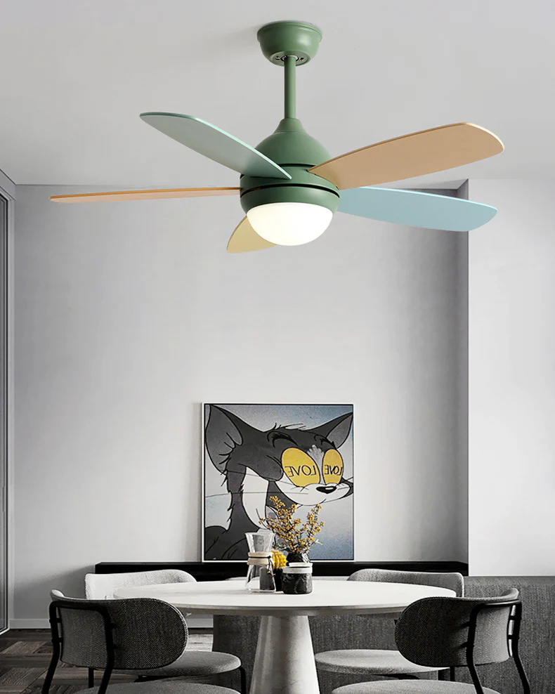 WOMO Modern 5 Blade Ceiling Fan Lamp - WM5247 - Image 3
