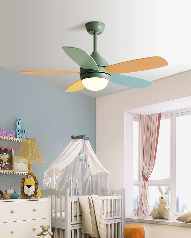 WOMO Modern 5 Blade Ceiling Fan Lamp - WM5247 - Image 4