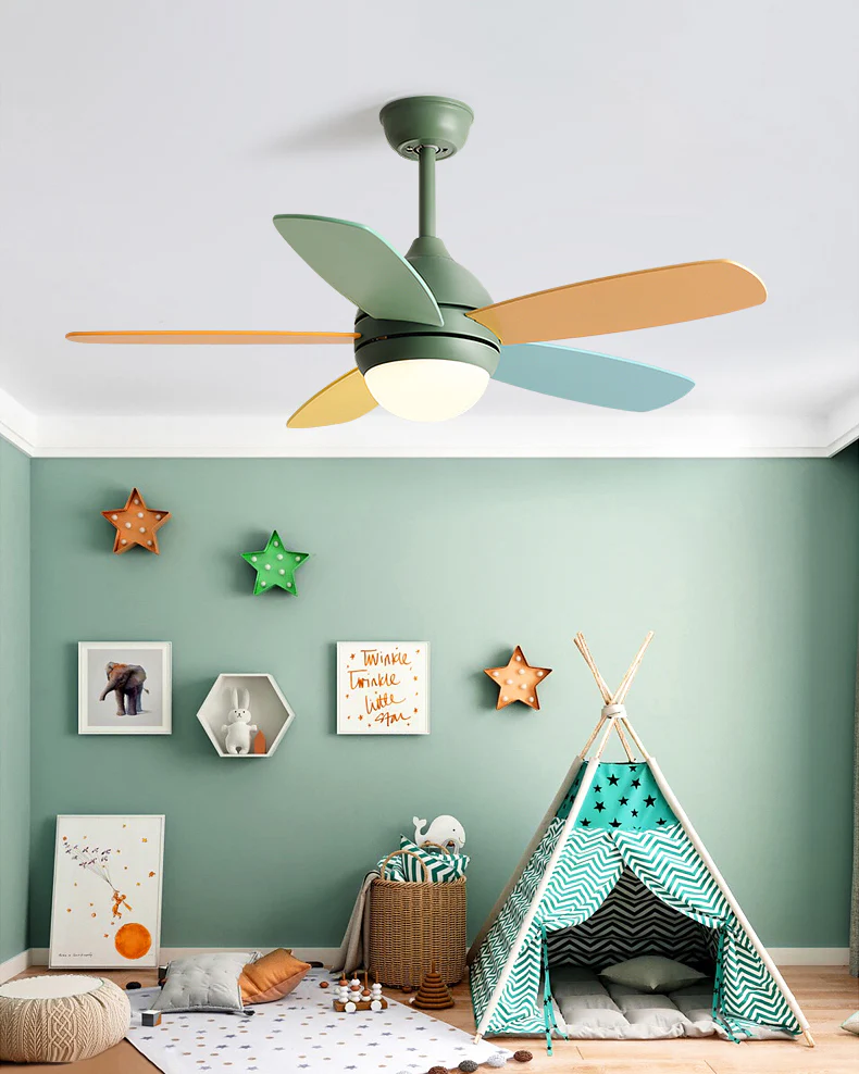 WOMO Modern 5 Blade Ceiling Fan Lamp - WM5247 - Image 5