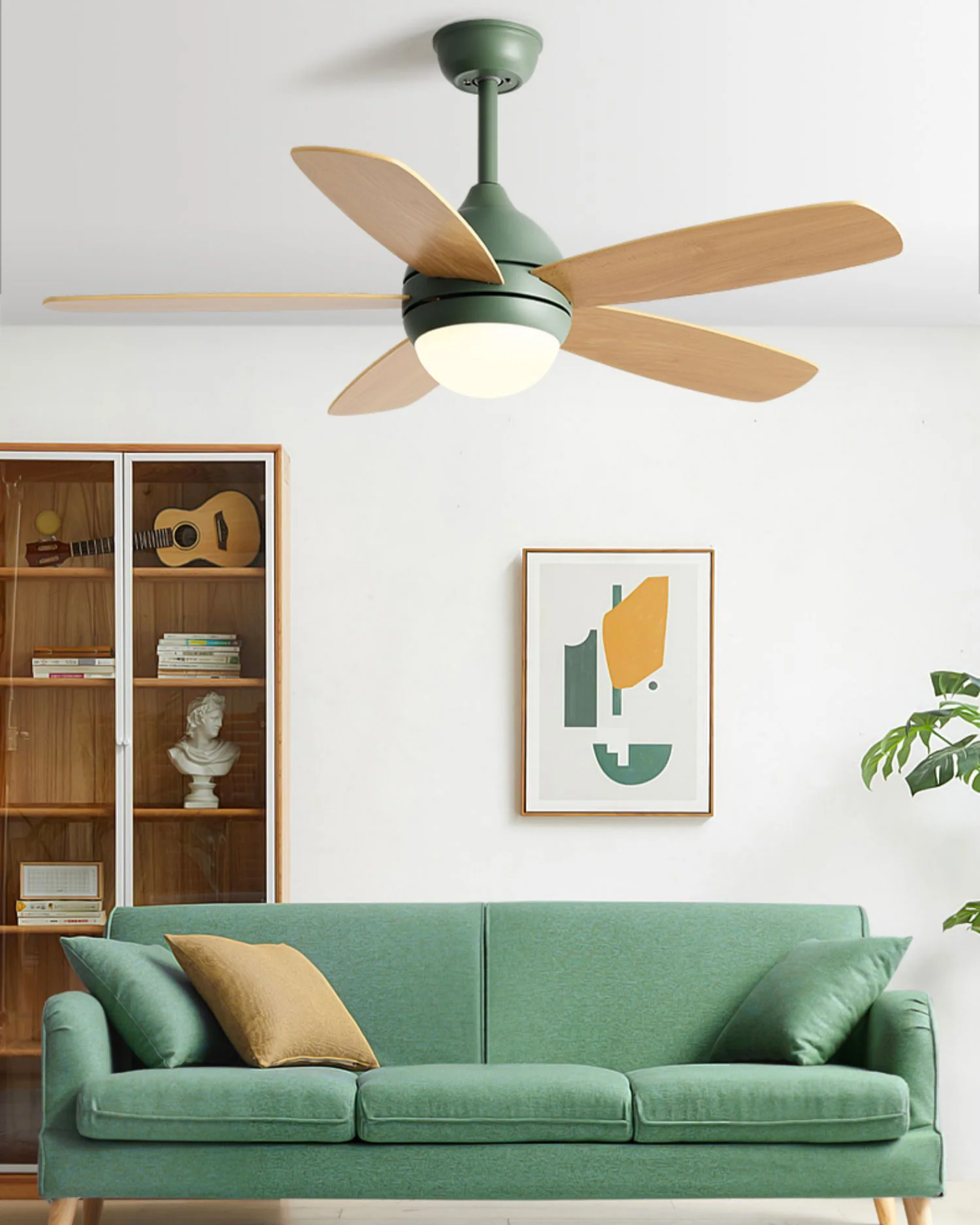 WOMO Modern 5 Blade Ceiling Fan Lamp - WM5247 - Image 6