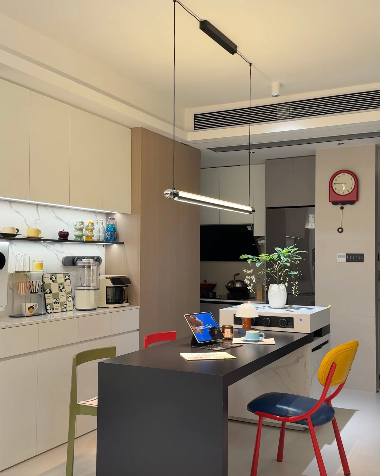 WOMO Black Linear Pendant Light - WM3225 - Image 7