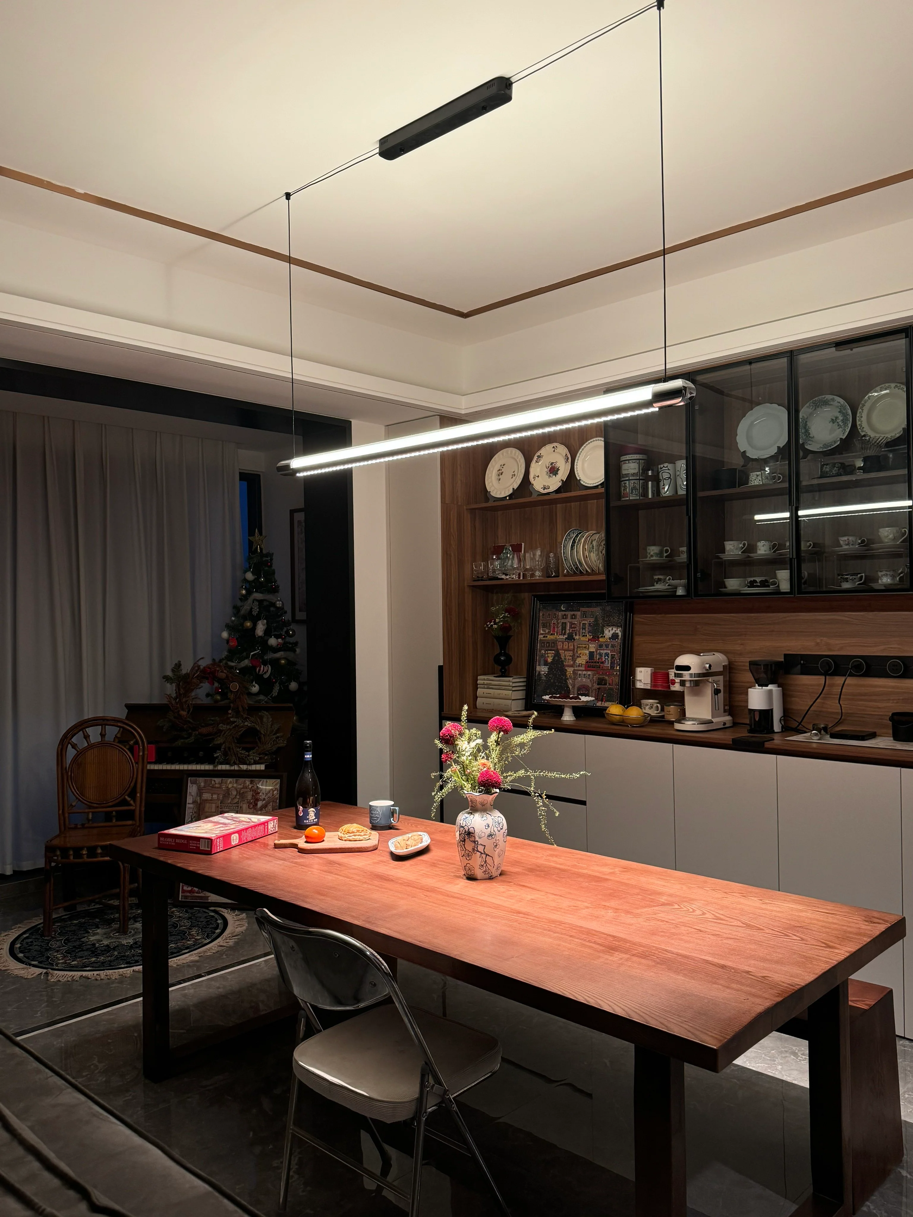 WOMO Black Linear Pendant Light - WM3225 - Image 9