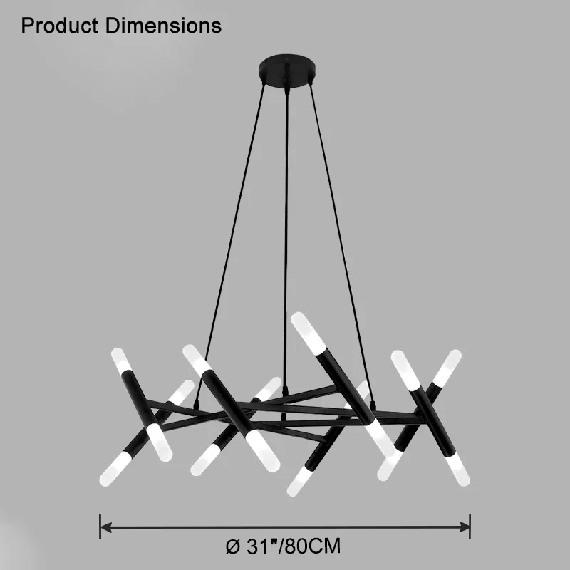 WOMO Modern Candlestick Chandelier-WM2517 - Image 16