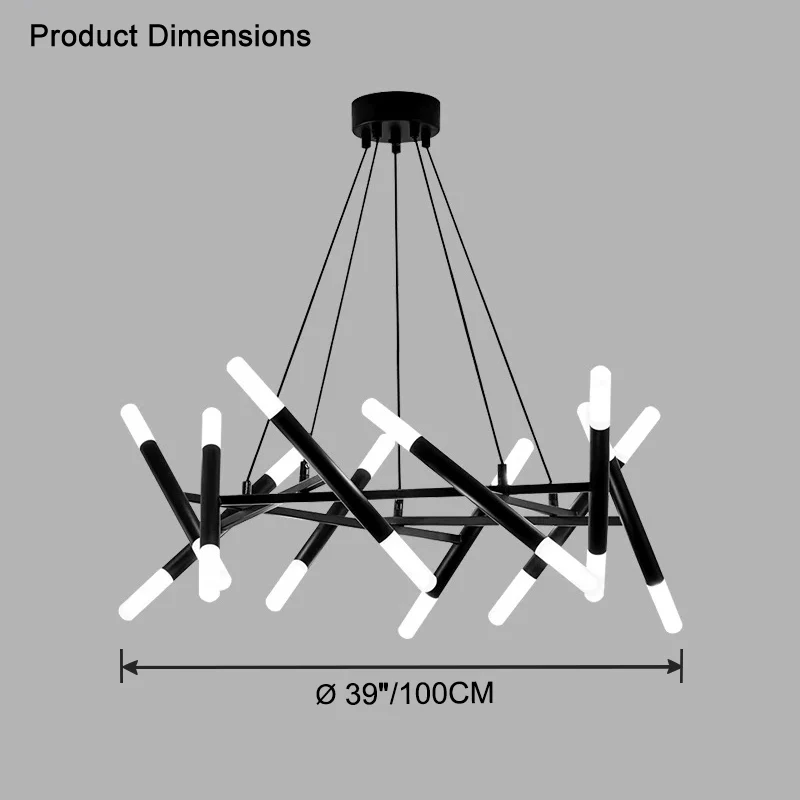 WOMO Modern Candlestick Chandelier-WM2517 - Image 22