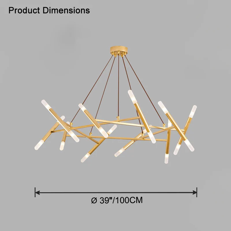 WOMO Modern Candlestick Chandelier-WM2517 - Image 24