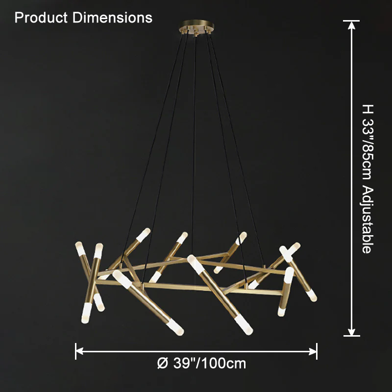 WOMO Modern Candlestick Chandelier-WM2517 - Image 26