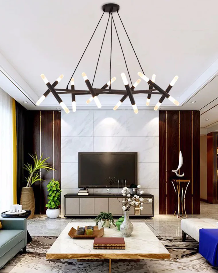 WOMO Modern Candlestick Chandelier-WM2517 - Image 9