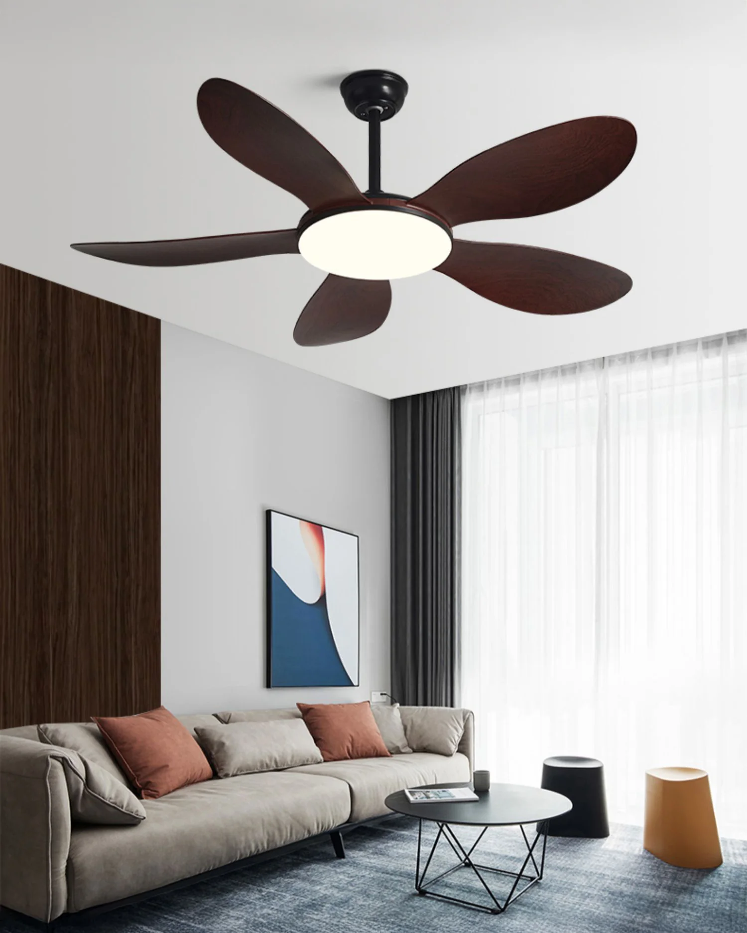 WOMO Modern Ceiling Fan Lamp - WM5192 - Image 4