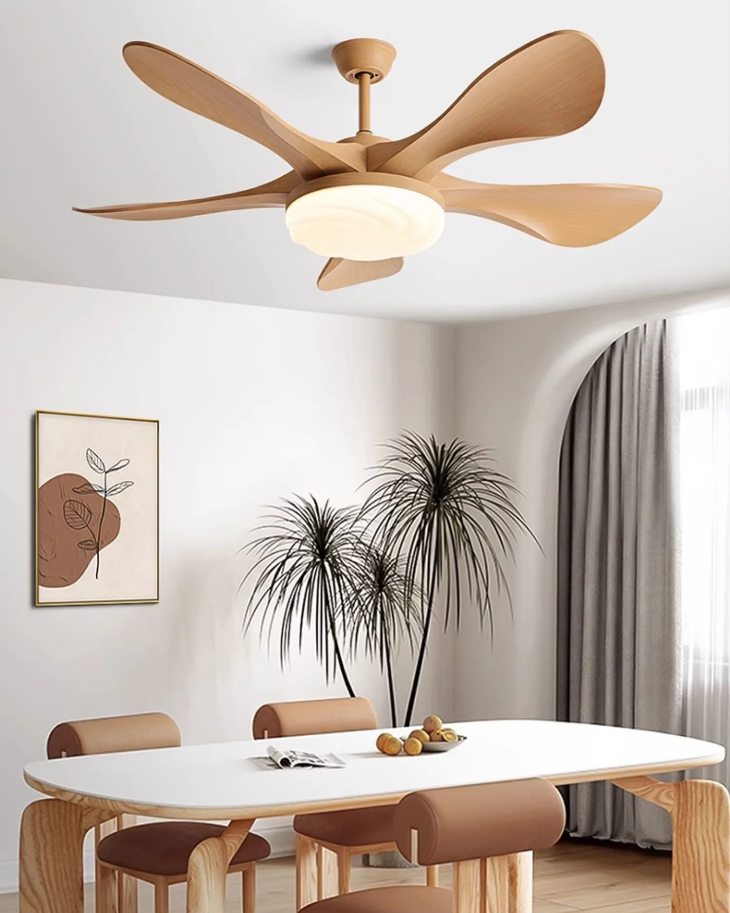 WOMO Modern Ceiling Fan With Bright Light - WM5256 - Image 12
