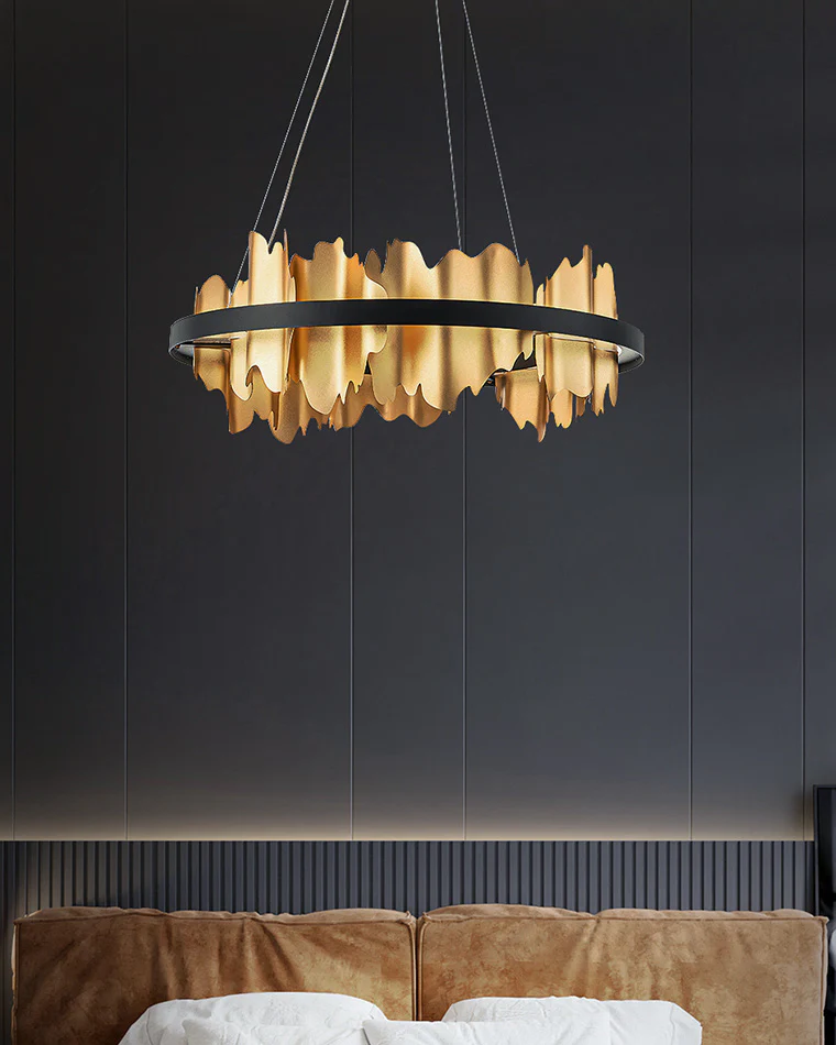 WOMO Iceberg Round Black Gold Chandelier-WM2183 - Image 10